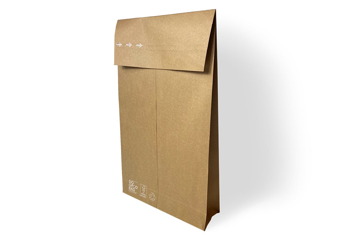 Papieren verzendzakken ''Do good bag'' - 320 x 430mm x 80mm (100 st) B: 380 x L: 480mm