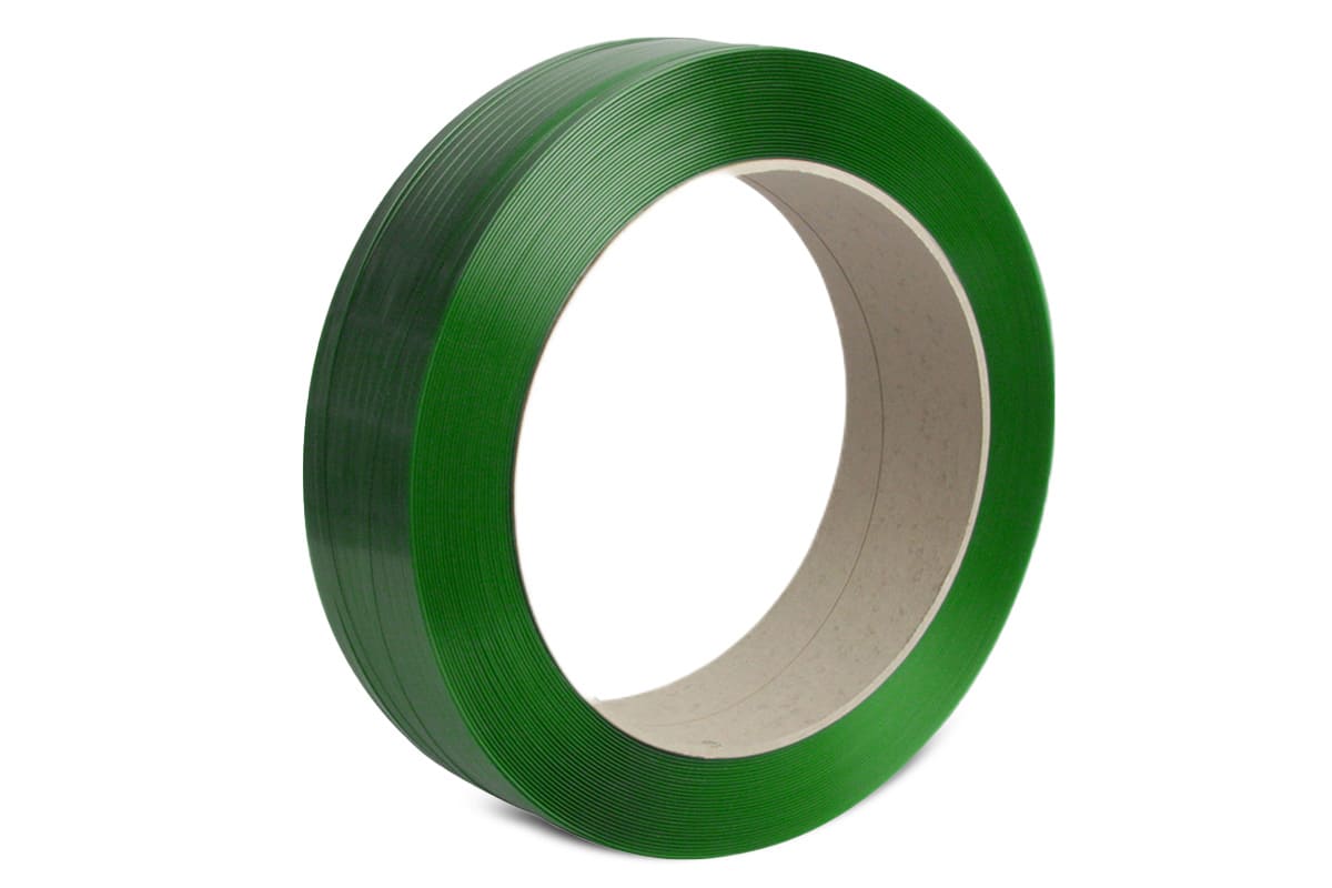 PET omsnoeringsband groen - 12,5mm x 2.000m x 0,80mm