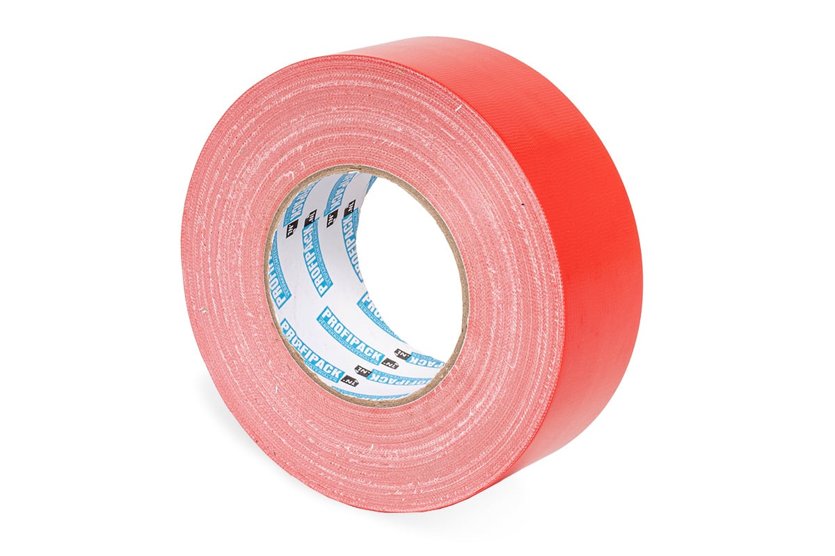 Duct tape grijs 70 mesh - 50mm x 50m rood