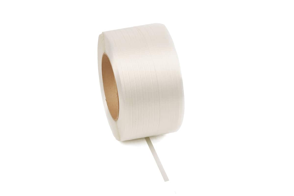 Polyester composietband wit - 13mm x 1.100m