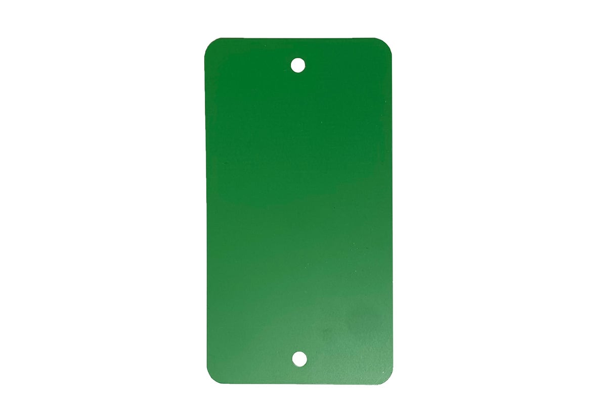 Metalen labels groen - 65 x 120mm (100 st)