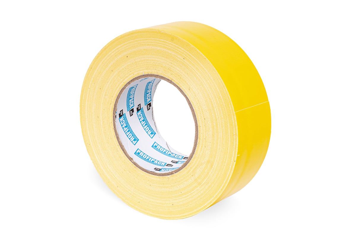Duct tape zwart 70 mesh - 50mm x 50m geel