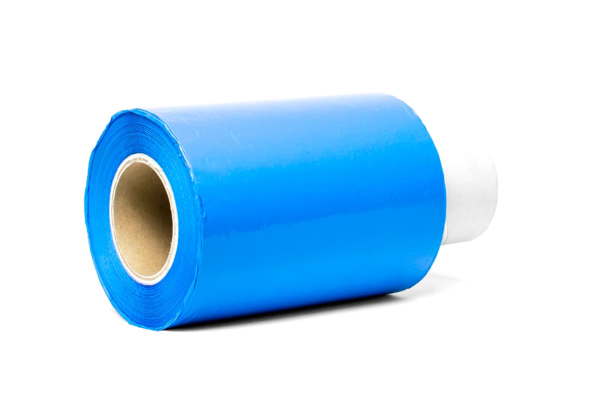 Bundelfolie transparant - 10cm x 150m x 20my blauw, 20 my