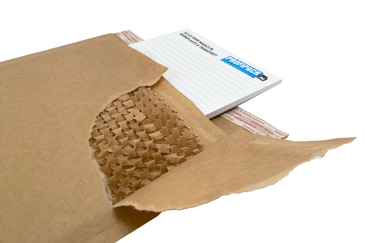 Jifbag papieren honingraat enveloppen - 250 x 350mm + 40mm (100st)