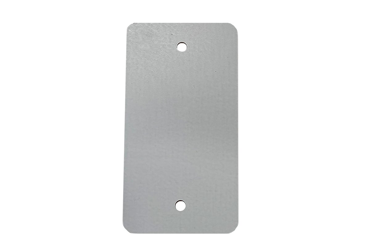 Metalen labels grijs - 55 x 110mm (1.000 st)