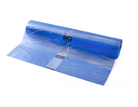 VCI vlakke folie (corrosiewerend) transparant blauw - 600cm x 50m x 100my