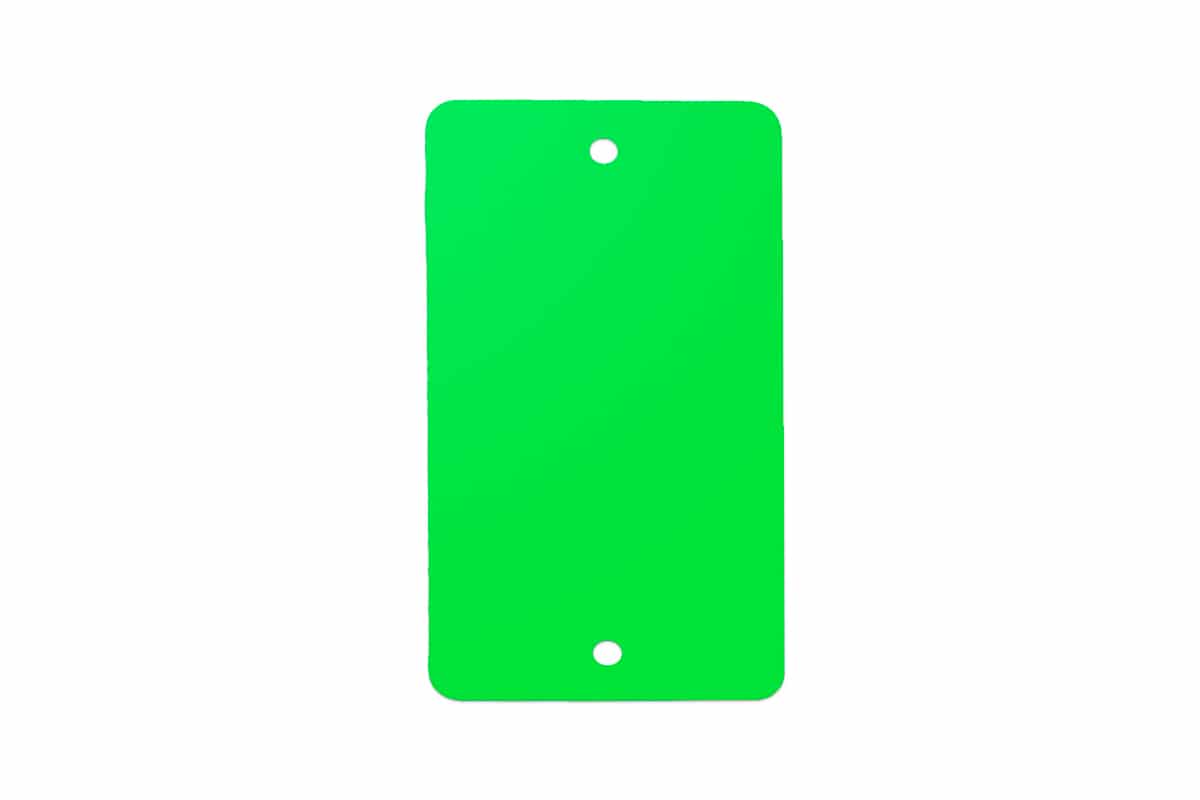PVC kunststof labels groen - 55 x 110mm (1.000 st)
