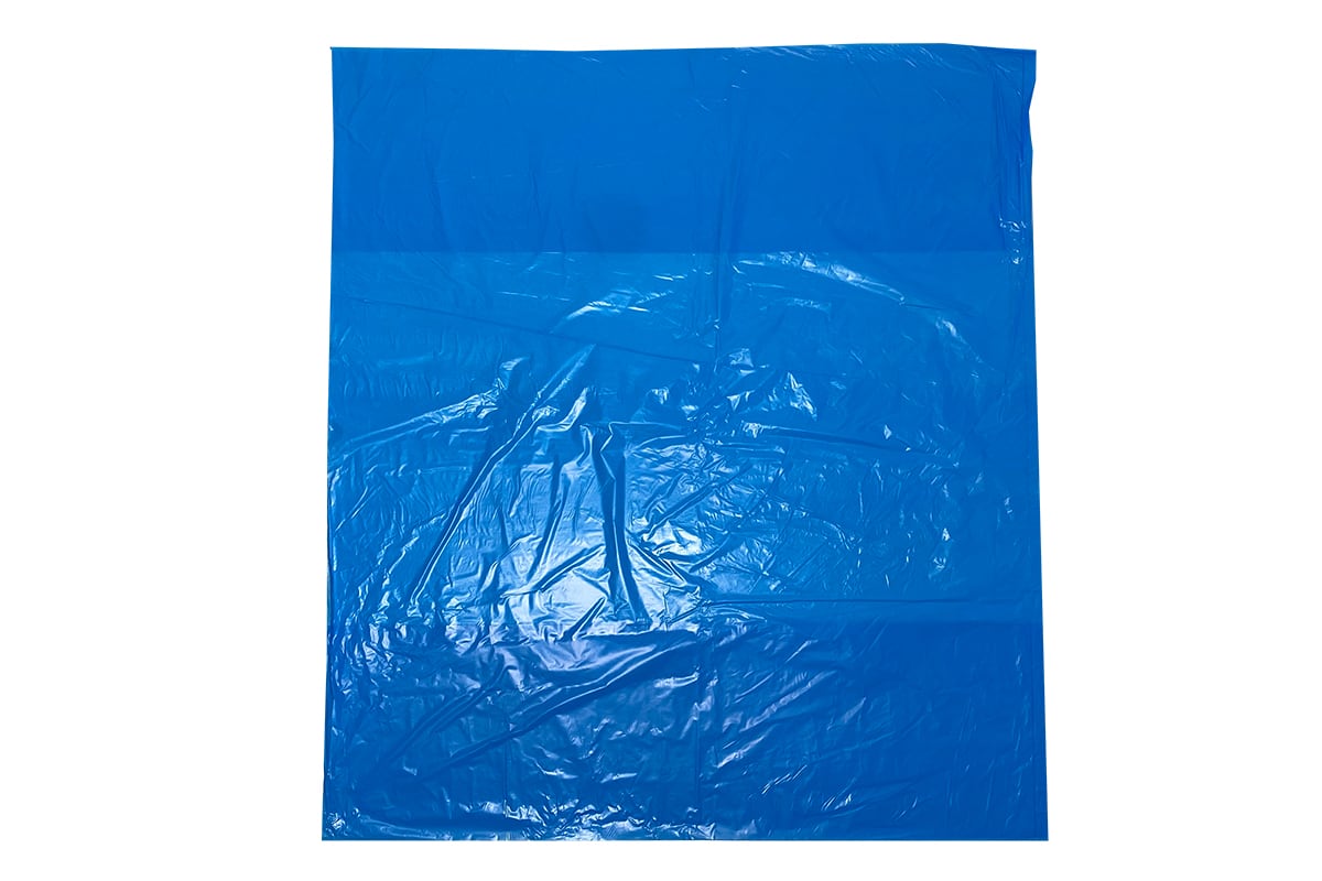 HDPE kratzakken blauw - 68 x 17/17 x 63cm x 20my (500 st)