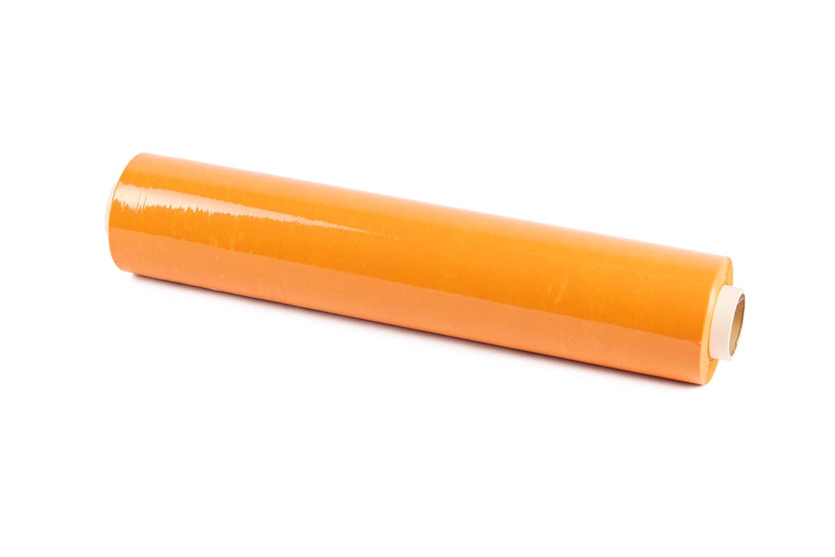 Handwikkelfolie oranje - 50cm x 300m x 20my