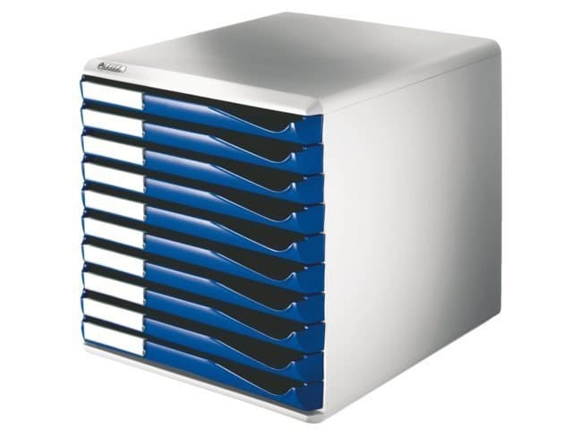 Ladenbox Leitz 5281 blauw 10 laden