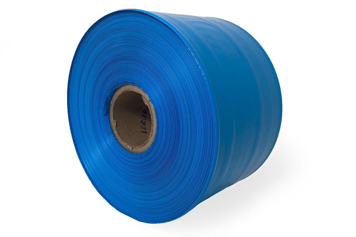 Buisfolie gerecycled blauw - 150mm x 365m x 100my (10 kg)