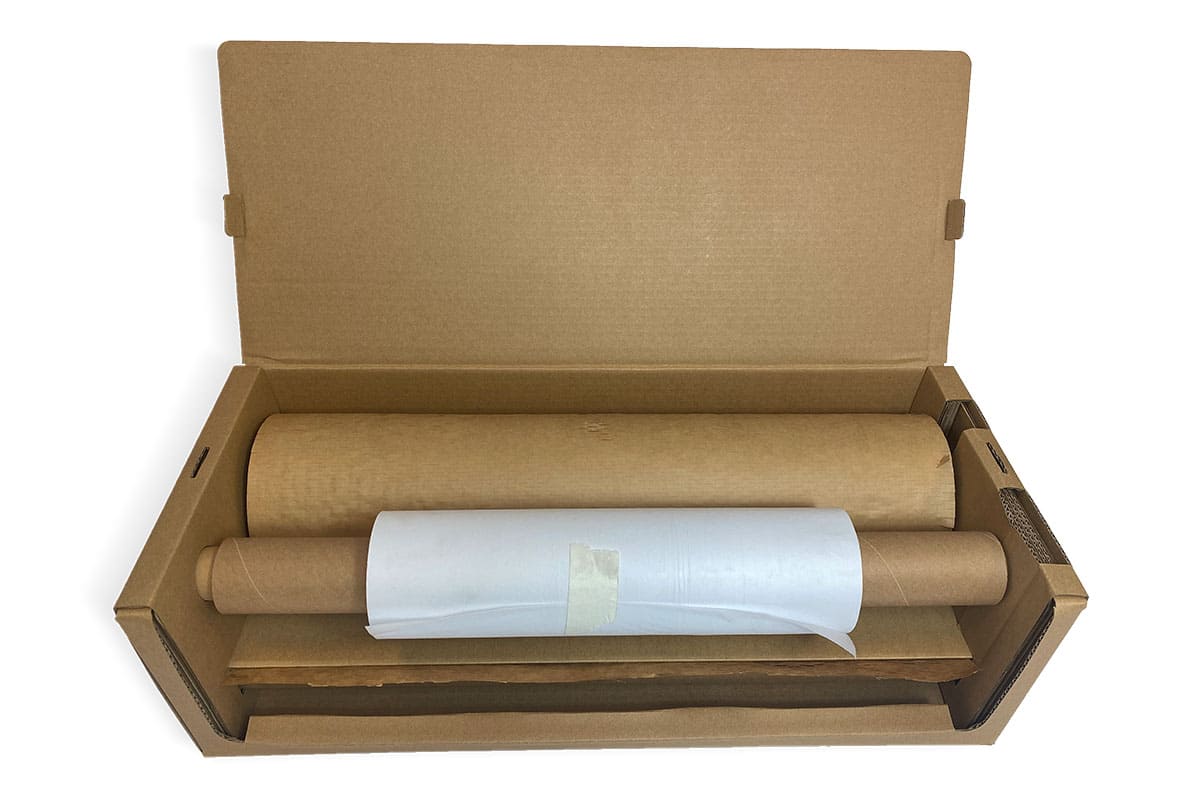 Honingraat papier dispenser Easy wrap - 50cm x 80gr + 30cm x 110m softline (navulbaar)
