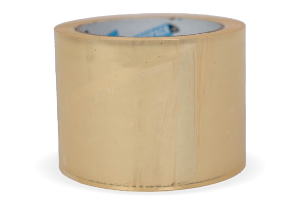 PP acryl tape transparant - 75mm x 66m