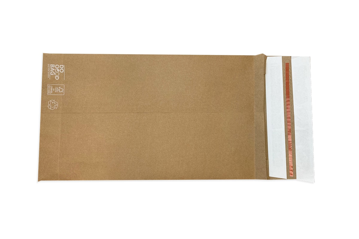 Papieren verzendzakken ''Do good bag'' - 250 x 430mm + 80mm (100 st)