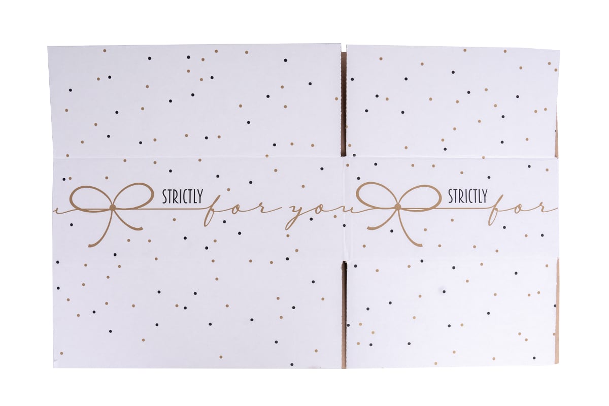 Geschenkdoos strictly gold - 390 x 290 x 126mm