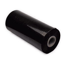 Machinewikkelfolie zwart - 50cm x 1500m x 23my (250% rek)