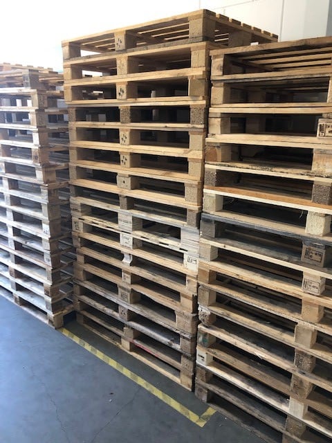 Houten pallets gerecycled - 800 x 1200mm (5 st)