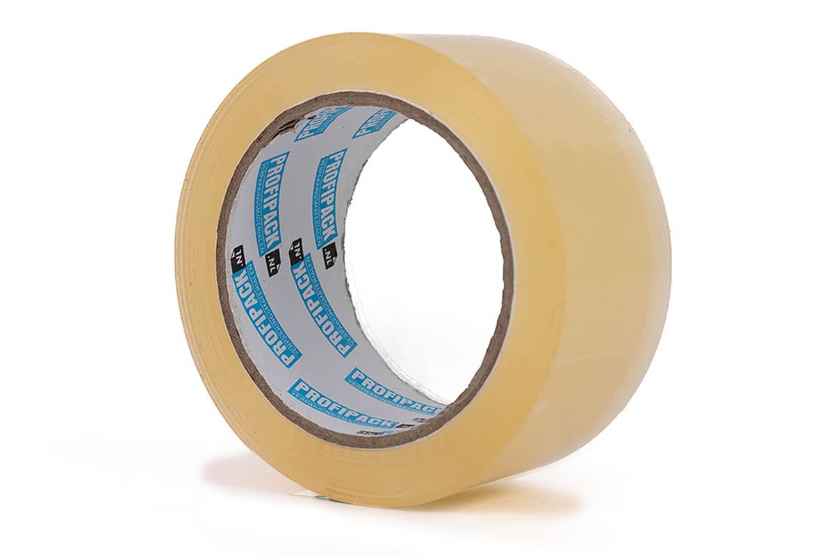 PP acryl tape transparant - 38mm x 66m 48.0000 millimeter