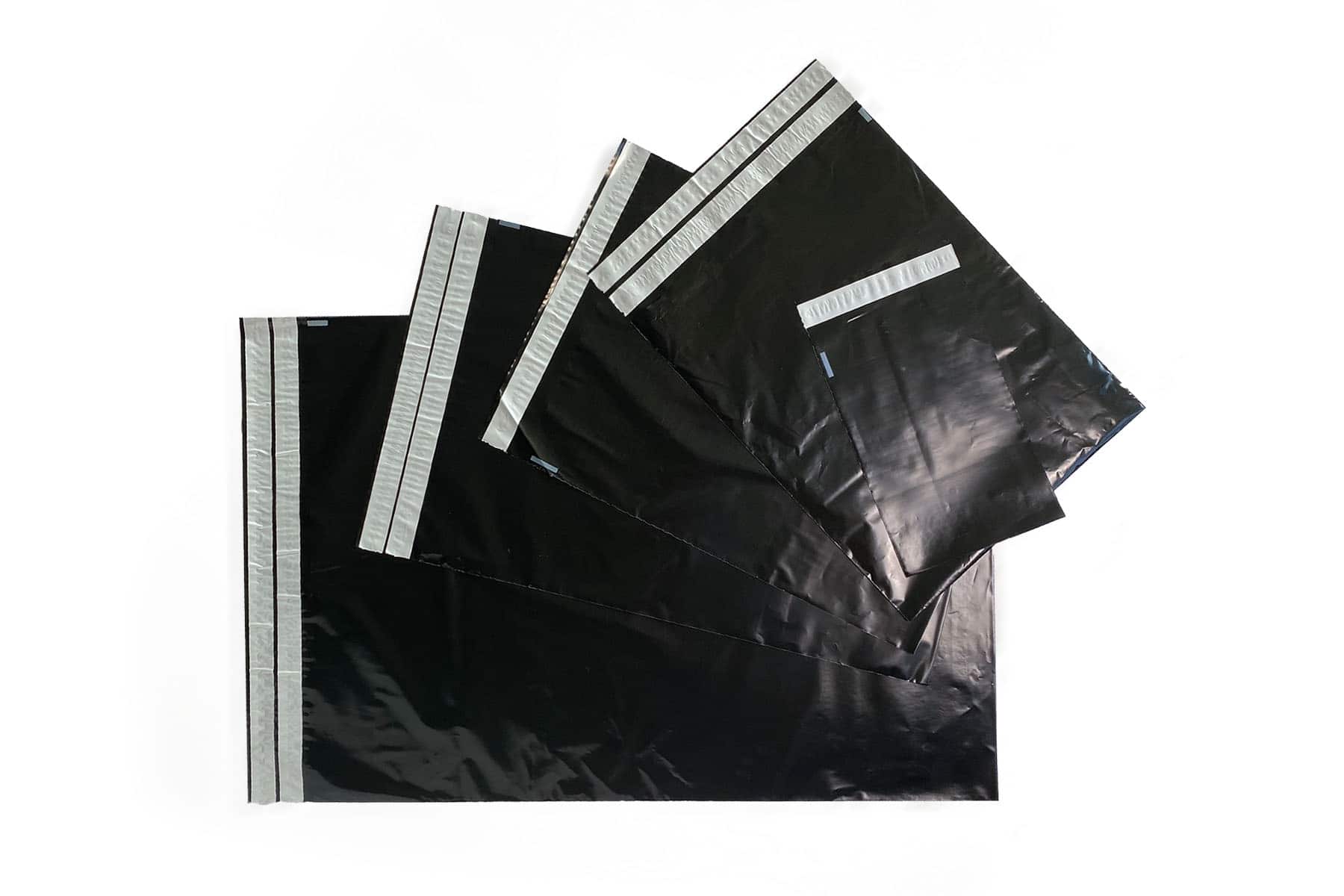 Verzendzakken coex zwart retour - 360 x 535mm (100 st)